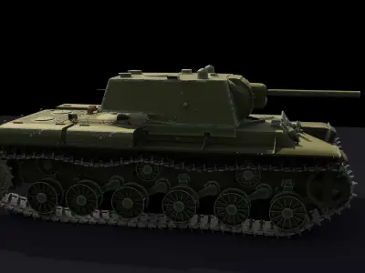 Tank Kv 1 zis5 3D model