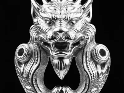 Dragon Head Pendant HIP HOP 3D print model