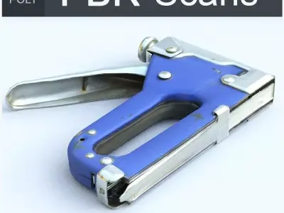 Stapler Low Poly Low-poly 3D model