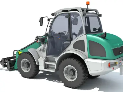Wheel Loader 3D model 3