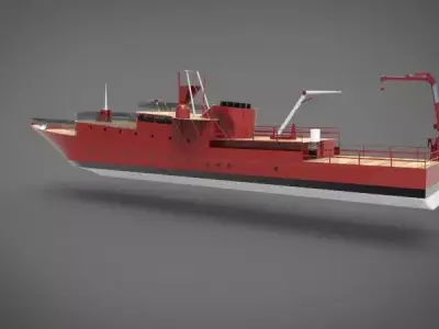research ship type Y  3D model