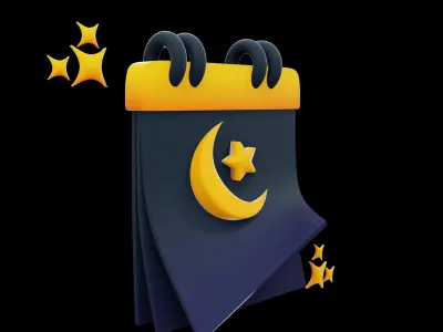 RAMADHAN ICON 3D SET 3D model