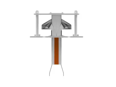 Horizontal Oval Forming Set in Packaging Machine 3D model