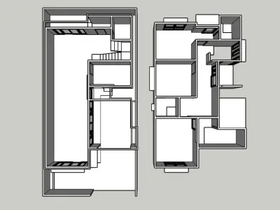 Industrial Unfinised House 1 3D model