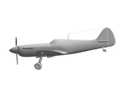 Supermarine Spitfire 3D model purchase