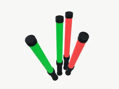 Emergency Rescue Light Sticks Rescue Low-poly 3D model