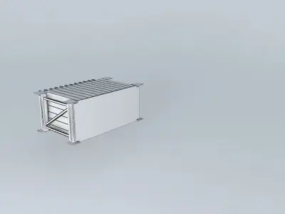 Hall A SBS HCAL Frame Free 3D model