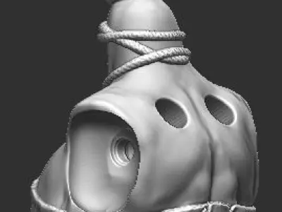 Tribal Warrior Topper for Mythic Legions 3D print model