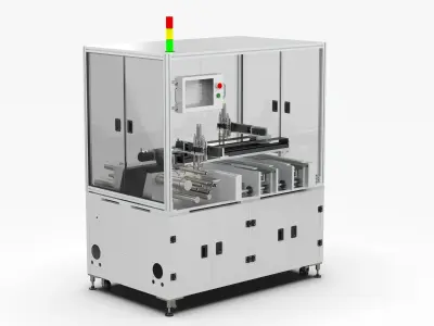 Automatic Double Station Label Laminating Machine 3D model