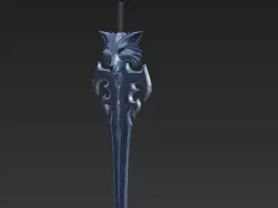 Wolf Sword Fantasy Collection - Stylized 3D Weapons 3D model