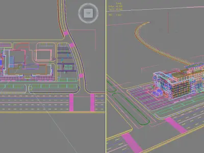 Architecture building 3D model purchase