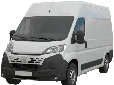 2024 FIAT DUCATO L2H2 Detailed interior 3D model