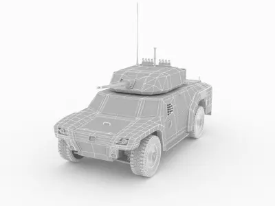 Akrep II Turkish Army Low-poly 3D model