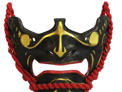 Helmet of  Samurai 001 3D model