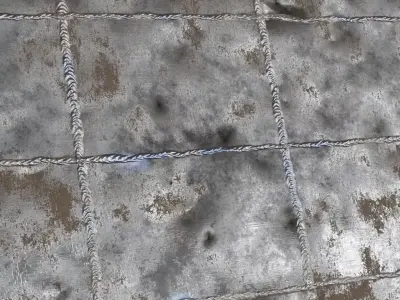 Welded Rusty Industrial Metal Plate PBR Seamless Texture