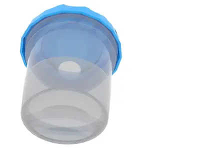 Writing Brush Cups 3D model