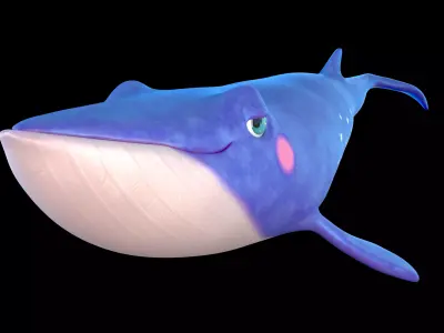 Whale RIG 3D model