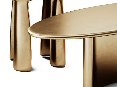 Lukas Cober Wave Coffee Tables Liquid collection 3D model