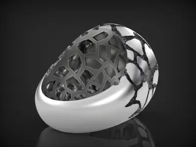 Goat Ring 3D print model