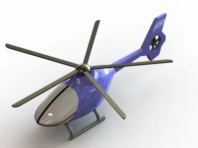 simple helicopter 3D print model