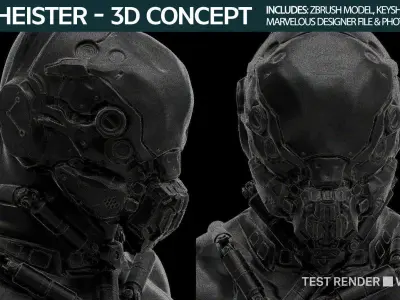 Bio Heister 3D Concept 3D model