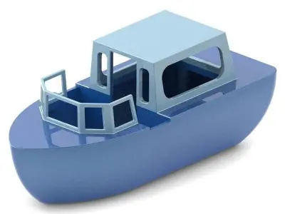 Stylish Tourist Boat 3D print model