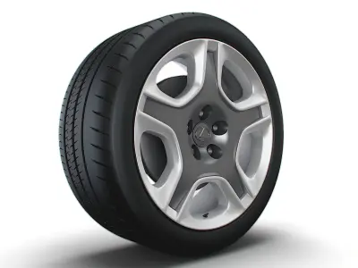 Lexus SC430 2006 wheel 3D model