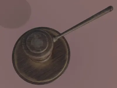 judge hammer 3D model