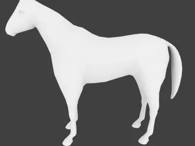 Lowpoly Horse Low-poly 3D model purchase