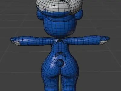 Blue Bear - a 3D Model Free 3D model