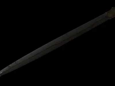 Dark Fantasy Sword Low-poly 3D model purchase