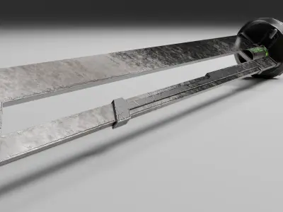 Realistic Sword Model Low-poly 3D model