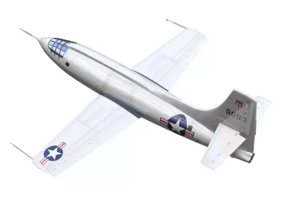 bell X-1 3D model purchase