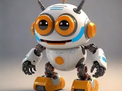 Cute Robot 3D model get