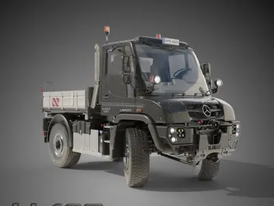 Unimog U423 rigged 3D model