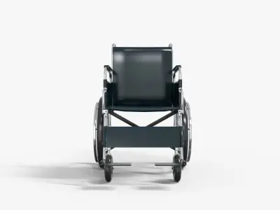 Wheelchair Medical Low-poly 3D model