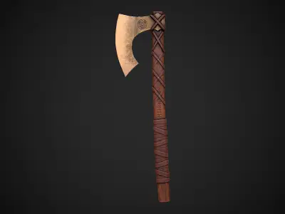 Old Norse Axe - Markus Andlat Low-poly 3D model