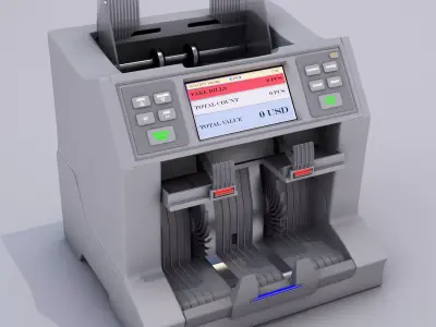 Currency Counting Machine 3D model