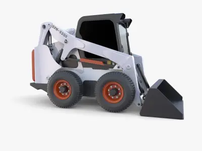 Skid steer loader V3 3D model