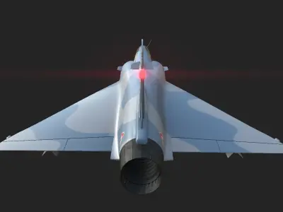 Military Mirage 2000 3D model