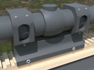 BARRETT M82  SNIPER FRANCOTIRADOR 3D model