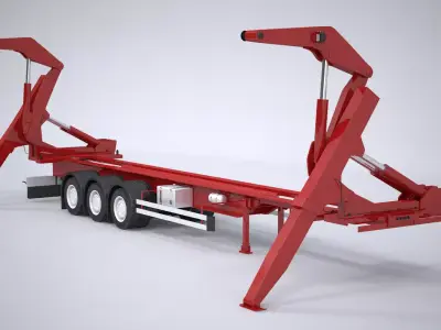 Sidelifter Semi Trailer 3D model