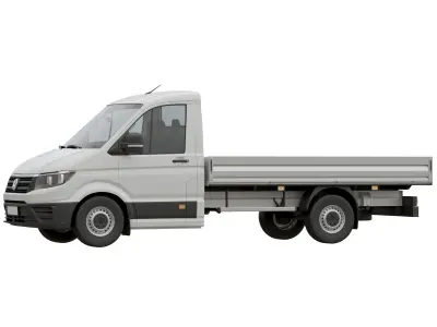 VW Crafter 2 Flatbed Truck 3D model