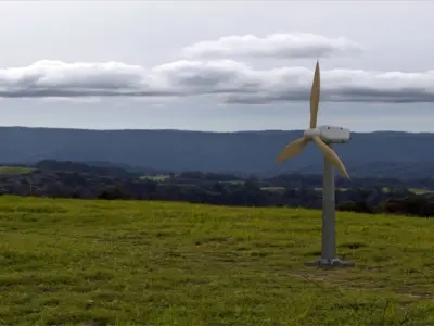 Scale small wind turbine 3D model