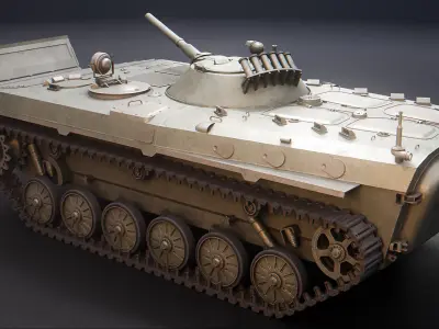 BMP 1 - Russian Armored Infantry Vehicle Low-poly 3D model