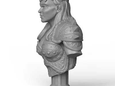 Female Warrior Statue 3D print model purchase