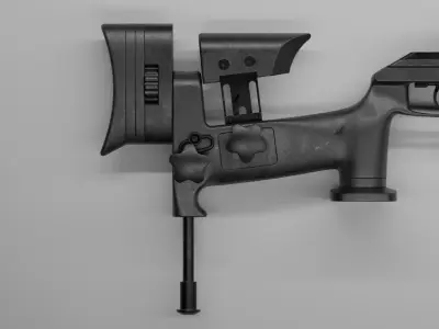 Blaser R93 Tactical 2 Low-poly 3D model