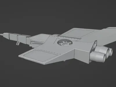 Spacecraft star wars weapon Free 3D model