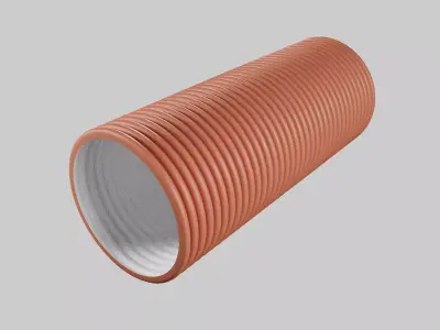 Corrugated pipes PLAST R-PP 3D model