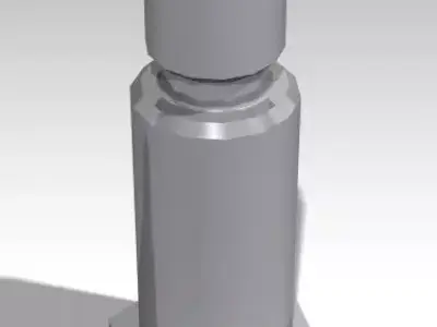 Bolt metal cylinder Free 3D model